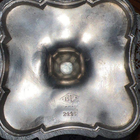 Vintage Silver Plated BP Ornate Candle Holder - Picture 6 of 12